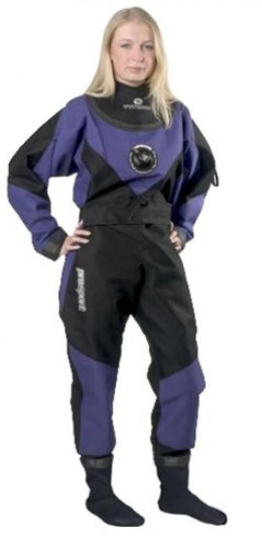 Typhoon Scuba Diving Dry Suit with Rock Boots Womens