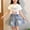 White, variant on Girls Short Clothing Sets Summer Cotton 2 Piece Outfits Sparkly Bow Sequin T Shirt with Denim Shorts Set Cute Casual School Jean Clothes Set Holiday Going Out Short Sets White 5-6Years