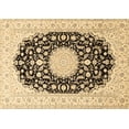 thumbnail image 1 of Ahgly Company Indoor Rectangle Medallion Brown Traditional Area Rugs, 6' x 9', 1 of 4