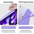 thumbnail image 5 of iPad Keyboard Case for Pro 2022 11-inch(4th Gen),Air 5th 4th Gen 2022/2020, iPad Pro 11 1st/2nd/3rd Gen 2018/2020/2021, 10.9 inch with Backlit Detachable Keyboard,Smart Folio (Purple), 5 of 10