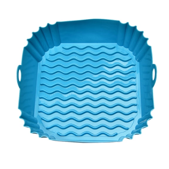 Plateau en Silicone Carré pour Friteuse à Air Chaud, Antiadhésif, pour une Répartition Uniforme de la Chaleur, Accessoire de Cuisine pour une Rôtisserie et un Réchauffage Pratiques