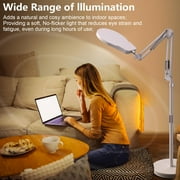 Light Therapy Lamp 10000 Lux, UV-Free Sun Lamp, 360°Gooseneck Happy Therapy with Remote & Touch Control, for Home, Apartment, Office