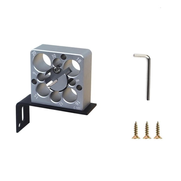 Adjustable Wooden Dowel Maker Jig Tool Kit For Precise Drilling With 8 Hole Size