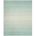 thumbnail image 3 of SAFAVIEH Montauk Vaughn Geometric Cotton Area Rug, Turquoise/Ivory, 8' x 10', 3 of 6