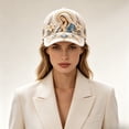 thumbnail image 6 of Pearls Embroidered Baseball Cap, Christian Religious Hat, Vintage Floral Pearl Decorative Adjustable Baseball Sun Hat for Outdoor Woman Man, 6 of 7