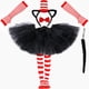 thumbnail image 2 of Falda tutú con sombrero de Dr. Seuss, disfraz para niña, conjunto de ropa para fiesta de carnaval de Halloween, faldas de tul con tutú de gato negro para niña, 2 of 5
