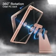 thumbnail image 3 of JETech Rotating Case for iPad 9/8/7 (10.2-Inch, 2021/2020/2019 Model, 9th/8th/7th Generation) with Pencil Holder, 360 Degree Rotation Protective Stand Cover Clear Back, Auto Wake/Sleep (Rose Gold), 3 of 7