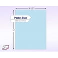 thumbnail image 2 of 67/65 lb. 176/190 gsm Cover Card Stock, 50 Sheets per Pack, Great for Printing, School Projects, Flyers, Invitations, Arts N Crafts, DIY Projects, and Much More 8-1/2" x 11", Pastel Blue, 2 of 8