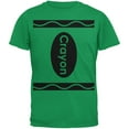 thumbnail image 1 of Halloween Crayon Costume Irish Green Adult T-Shirt, 1 of 1