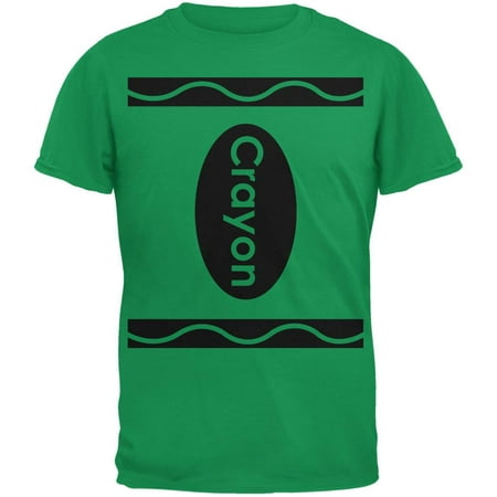 Halloween Crayon Costume Irish Green Adult T-Shirt
