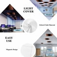 thumbnail image 5 of Dark Orange Black Ombre Fluorescent Light Covers, Modern Gradient Abstract Art Magnetic Light Covers for Ceiling Lights, Fluorescent Ceiling Shade Filters for Classroom Bedroom Office 4x2Ft x 2PCS, 5 of 8