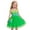 v#31Green82, variant on Toddler Girls Dress Cartoon Cute Color Block Design Halter Thin Straps Square Neck Smocked Frock Knee-Length With Pleated Tulle Ruffle Trim For Playground Trendy Wear,Orange,110/5Y