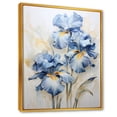 thumbnail image 2 of Designart "Melodic Minimalism: Irises" Irises Floater Framed Canvas Prints, 2 of 5