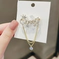 thumbnail image 3 of Grofry Rhinestone Letter Queen Brooches for Women Diamond Brooch Pin Pearl Sweater Jacket Pin Jewelry Wedding Pin Corsage Accessories, 3 of 7