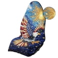thumbnail image 4 of KUIFORTI Waterproof Car Seat Towel Cover, Non-Slip Washable Front Seat Cover for Gym Workout Swimming Hiking, Patriotic Eagle Print, Universal Fit for Cars SUVs Trucks, 4 of 7