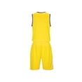 thumbnail image 4 of Kids Soccer Team Jersey Ndbuld Children's Sleeveless Top Elastic Waistband Shorts Training Suit Middle-aged Children's Football Suit Set, 4 of 6