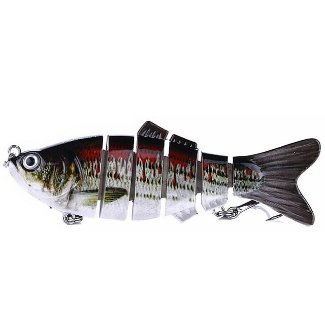 Lure Fish Hard Crankbait Plastic Multi Joints Swimbait Slow-sink Lure Bait Fishing Tackle Type 8