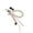 Black, variant on Stylish Alloy Bag Charm Multifunctional Lip Balm Key Ring Pendant Charam Cherry Pearls Jewelry Decoration