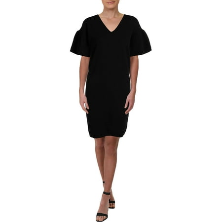 Lauren Ralph Lauren Womens Pranang Bell Sleeves Knee-Length T-Shirt Dress