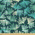 thumbnail image 2 of Ambesonne Nautical Fabric by the Yard Upholstery, Neutral Corals Pattern, 2 Yards, Deep Sky Blue Turquoise, 2 of 5