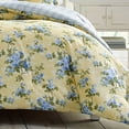 thumbnail image 2 of Laura Ashley Home Cassidy Collection 7pc Luxury Ultra Comforter, All Season Premium Bedding Set, Stylish Delicate Design for Home Décor, Queen, Soft Yellow, 2 of 5