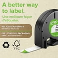 thumbnail image 3 of DYMO LetraTag 100T Plus Label Maker, Black Print on White Label Tape (1/2" x 13 feet), 3 of 7