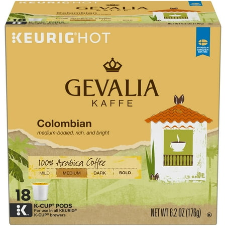 Gevalia Colombian Coffee K-Cup Pods 18 ct Box