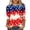 Red White and Blue, variant on Utoimkio American Flag T Shirt for Women 3/4 Sleeve Graphic Shirts Crew Neck Red White and Blue Tee Tops Casual Fourth of July Outfits Size S-5XL