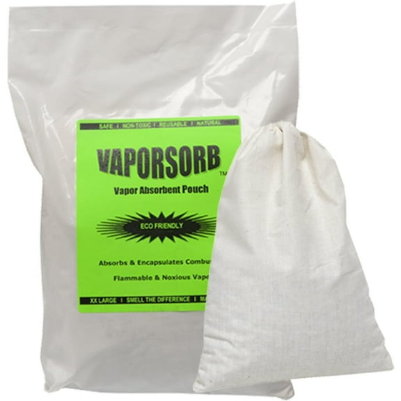 VAPORSORB Reusable Vapor Eliminator Pouch: Absorbs Solvent & Gas Fumes in 150 Sq. ft.
