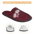 thumbnail image 3 of Fotbe Maroon Pantuflas Peludas para Mujer con Estampado, Zapatillas de Peluche, Zapatos de Invierno para Casa, Uso Interior y Exterior-Medium, 3 of 8