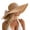Hot Pink, variant on Straw Sun Hats for Women Bow Accent Hat Solid Color Casual UV Protection Hat for Summer Beach Vocation