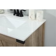 thumbnail image 4 of Elegant Decor Grant 30" Aluminum MDF Single Bathroom Vanity in Natural Oak, 4 of 8