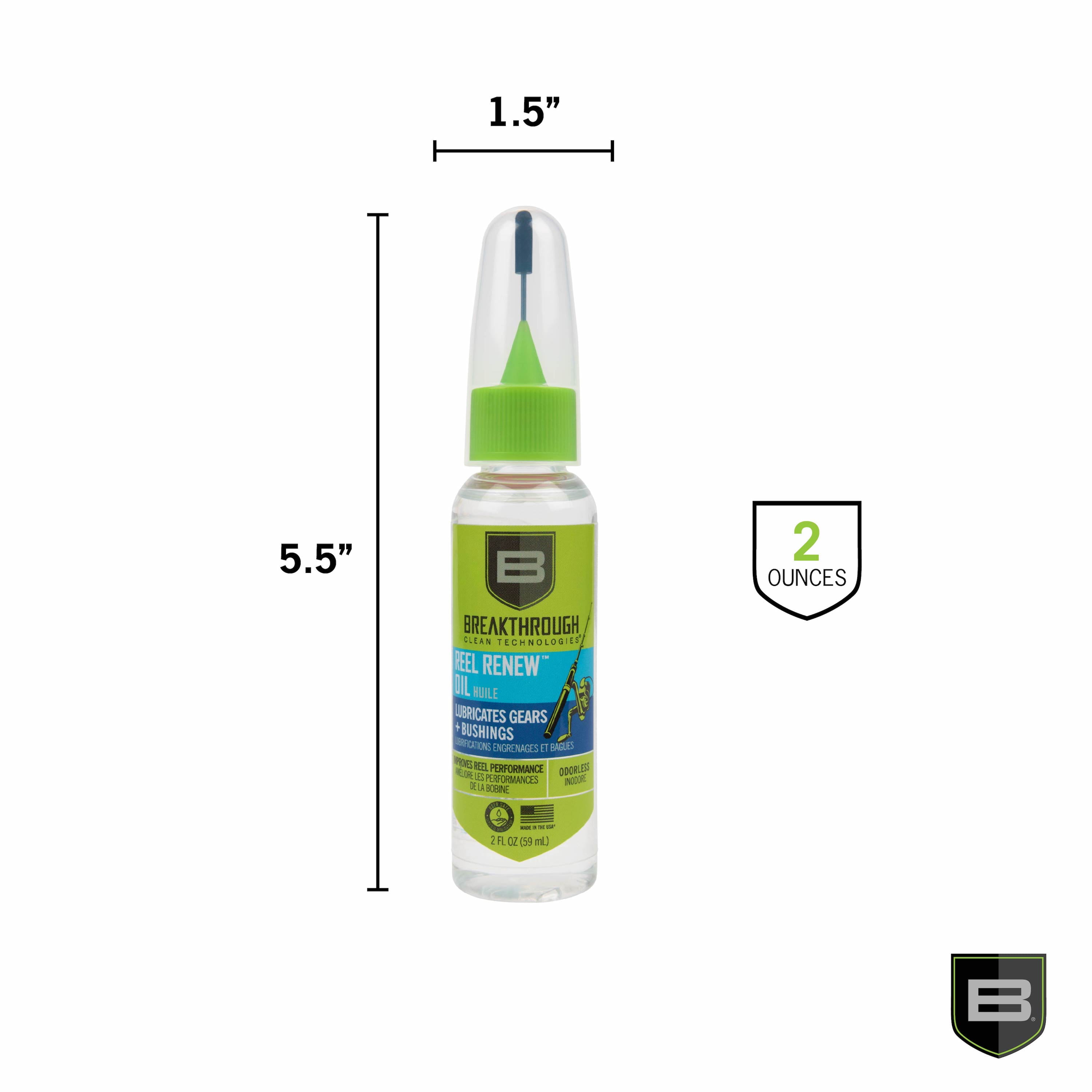 Breakthrough Clean Technologies® Reel Renew Oil, 2Oz Bottle With Needle Tip Applicator