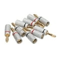 thumbnail image 3 of Altavoz 10pcs Sonido Enchufe de Plátano 24K Dorado Conector de Altavoces de Bloqueo dual dual tornillo para cables de altavoces cine en casa, 3 of 7