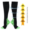 thumbnail image 4 of Calcetines de compresión deportivos para adultos, calcetines elásticos para correr, calcetines deportivos para exteriores, medias ajustadas para piernas, calcetines poco profundos para, 4 of 5