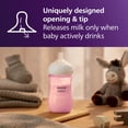 thumbnail image 5 of Philips Avent Natural Baby Bottles, Medium Flow, 9oz, Pink, 3-Pack, SCY903/13, 5 of 15