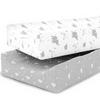 Kids N’ Such Baby Changing Pad Cover Diaper Changing Table Covers & Pads Elephant Dreams, 2 Pack