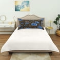 thumbnail image 5 of Satin Pillowcase Home Luxury Envelope Pillowcases Soft And Smooth with Bright Electric-Blue Florals Pattern, 5 of 6