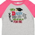 thumbnail image 4 of Inktastic My Daddy Did It and He Did It for Me with Graduation Cap Boys Toddler T-Shirt, 4 of 5