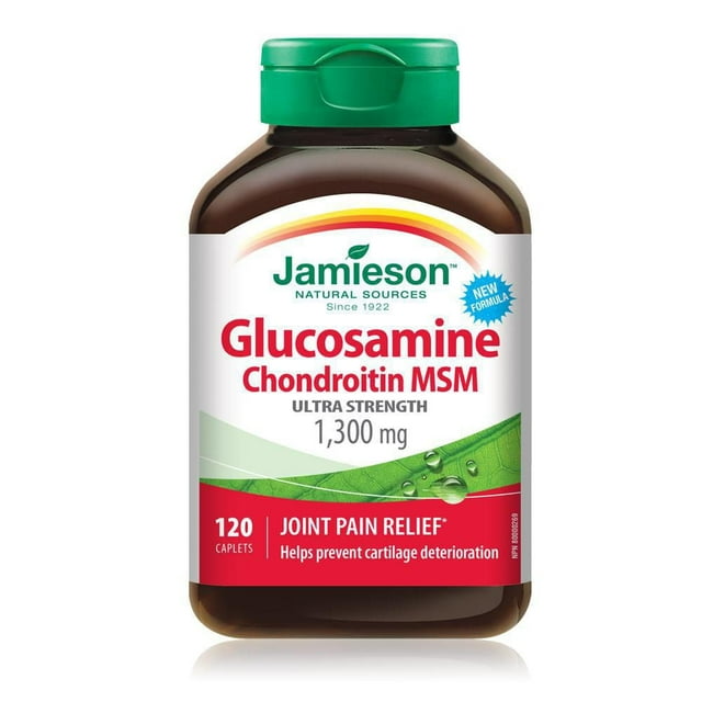 Jamieson Caplets de Glucosamine Chondroïtine MSM 1 300 mg