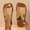Brown, variant on ZZwxWA Women's Fashionable Summer New Toe V-Neck Flat Outer Wear One-Line Button Strap Beach Sandals