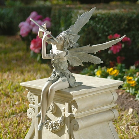 Design Toscano Fairy of the West Wind Sitting Statue