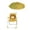 Yellow, variant on Cartoon Beach Chair with Sunshade Umbrella, Portable Folding Camping Seat,Lightweight Outdoor Lounge Chair with Cute Patterns for Garden and Travel, 28" x 20"(Shark)