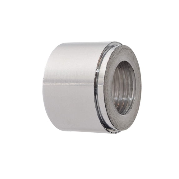ICT Billet Aluminum 3/8" NPT Weld On Bung Female Nut Threaded Insert Weldable Weldable Taper Pipe Thread Connector Fluid Designed & Manufactured in The USA Bare 617-6703AL