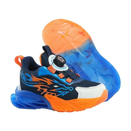 

Boys Sneakers Girls Basketball Shoes Boys Basketball Shoe Kids Basketball Comfort Cool Running Breathable Sneakers Kids Sneakers(Color:Orange Size:7Years)