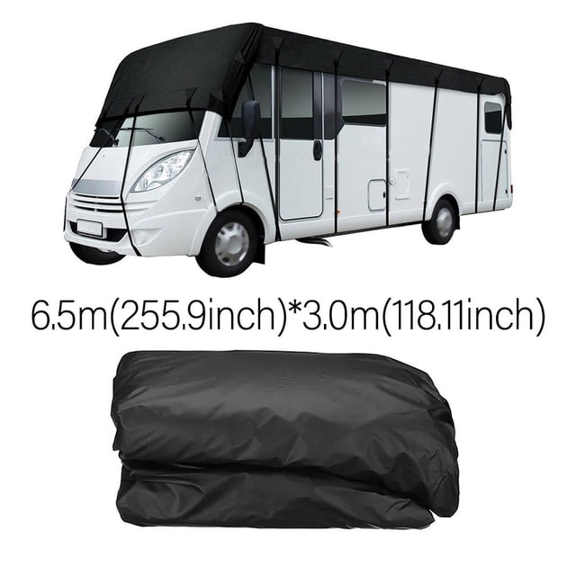 Yimiti Bâche de Protection de Toit 5-8,5 m 210D Imperméable pour Autocaravane, VR Camion, 6,5*3 Mètres