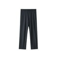 thumbnail image 3 of Mens Stretch Dress Pants Flat Front Business Casual Pants Classic Fit Lightweight, Gray, 3 of 10