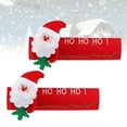 thumbnail image 2 of MasteelfCA 2pcs Felt Refrigerator Handle Protector Creative Santa Design Fridge Door Handle Covers Christmas Decorations Protective Electrical Kitchen Appliances Protector, 2 of 7