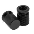 thumbnail image 2 of 2 Uds Tapas de Válvula de Vástago de Neumático de Rueda de Motocicleta de Coche Cubierta de Polvo de Aluminio Anodizado Negro, 2 of 9