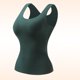thumbnail image 1 of Ropa interior térmica Tops de moda para mujer de invierno sin mangas de cuello redondo cómodas camisetas sin mangas lisas regulares blusa de poliéster para mujer, 1 of 8